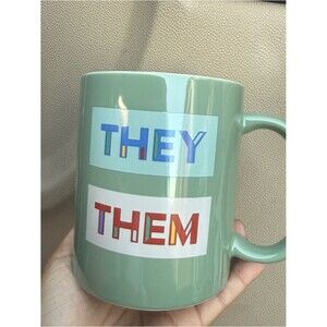They/Them Green Ceramic Mug A17